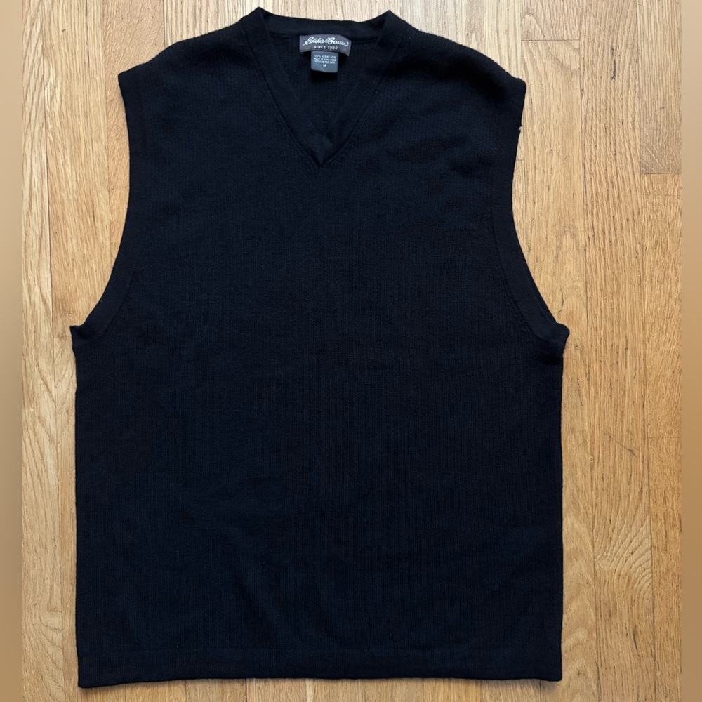 Eddie Bauer 100% Wool Sweater Vest